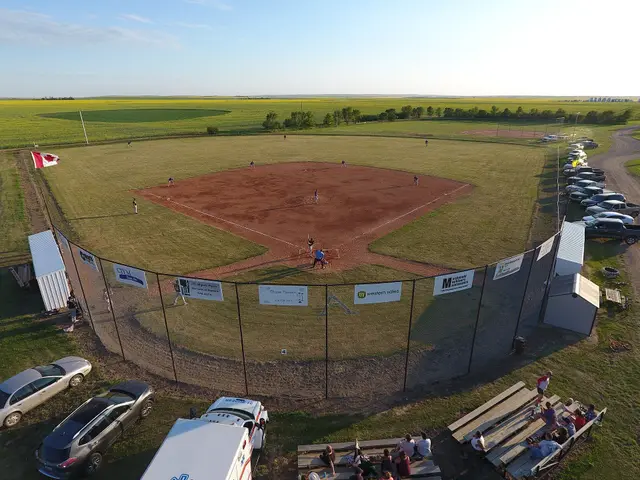 Elrose Aces baseball game at the ball diamond